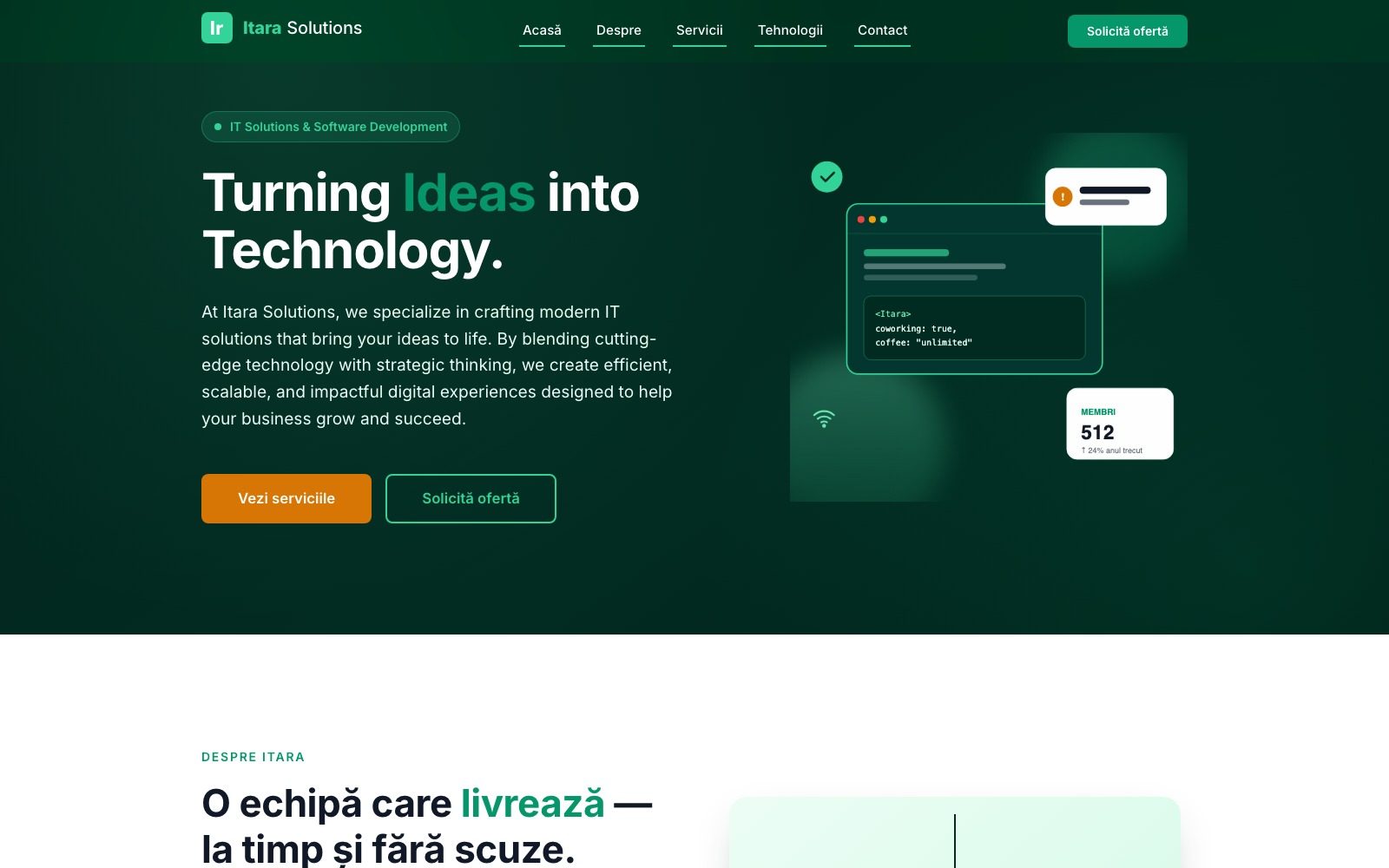 Itara Global — captură 1